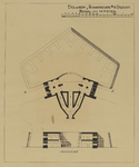 214342 Plattegrond en doorsnede van de met grond gedekte gangen en kazematten van het bolwerk Zonnenburg te Utrecht.